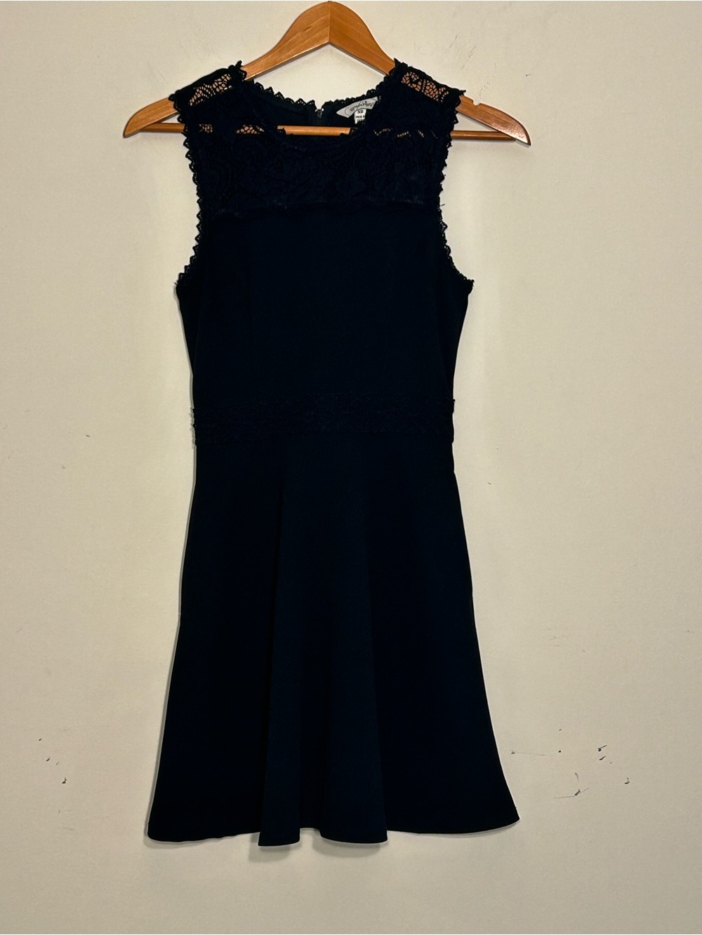 Speechless Black Lace Fit & Flare Dress XS